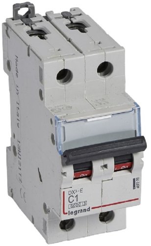 Выключатель автоматический Legrand DX3-E 6000 2п 1А C 10кА картинка